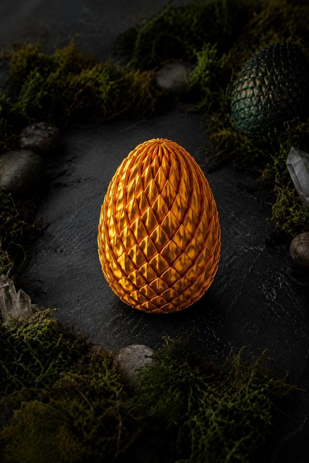 Twisty Dragon Egg Fidget, 3D Printed Articulated Sensory Toy - Thumbnail 3