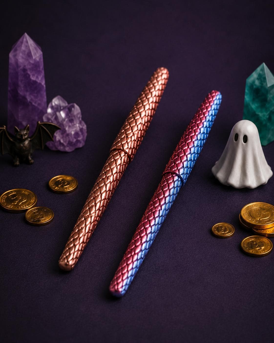 Dragon Scale Pen Body for Pilot G2, 3D Printed Fantasy Gel Pen with Textured Grip - Thumbnail 3