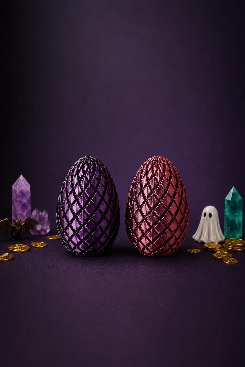 Twisty Dragon Egg Fidget, 3D Printed Articulated Sensory Toy - Thumbnail 2