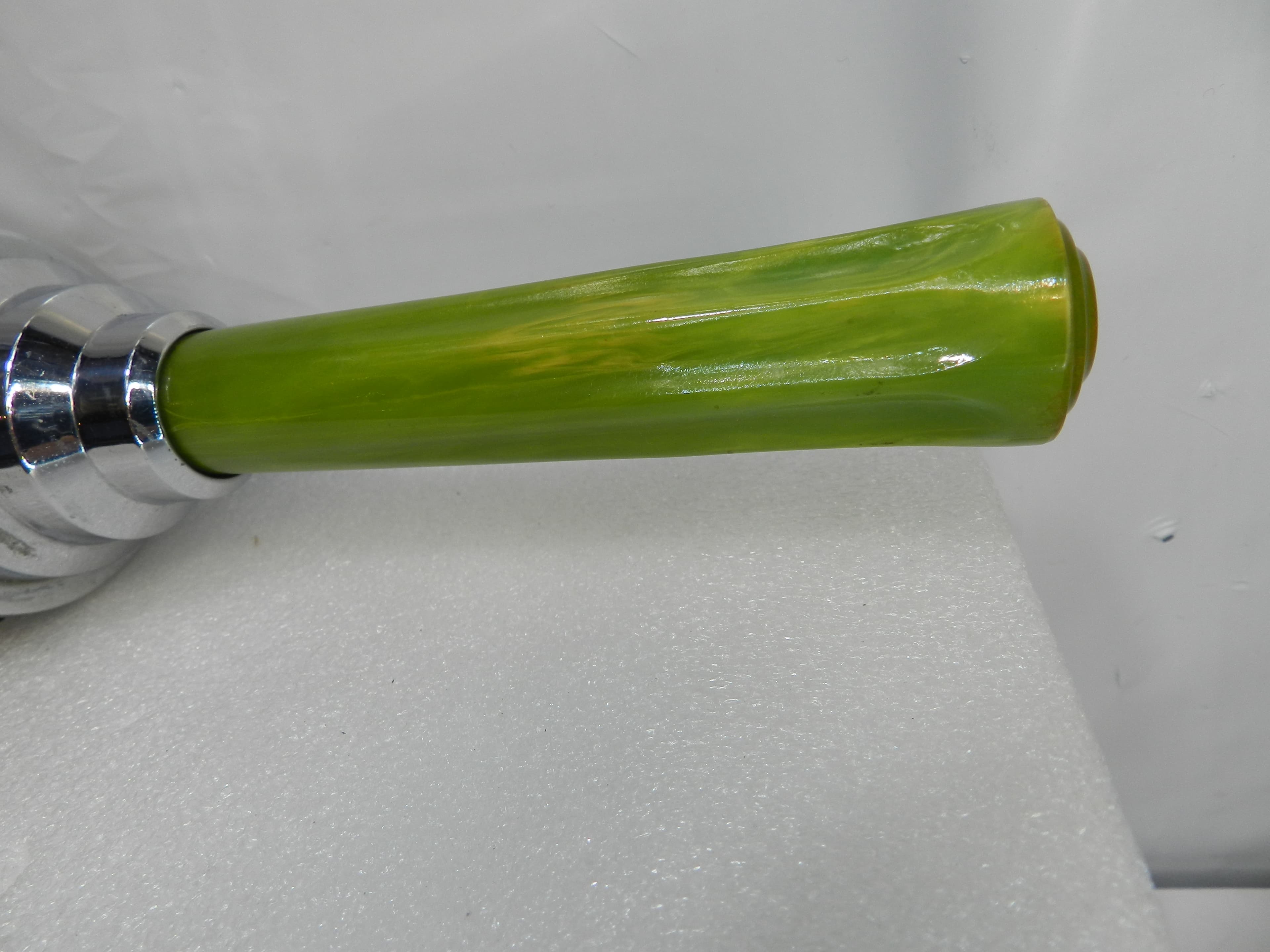 Vintage Thermo Roller Heated Massage Roller with Green Lucite Handles  (O36S) - Thumbnail 2