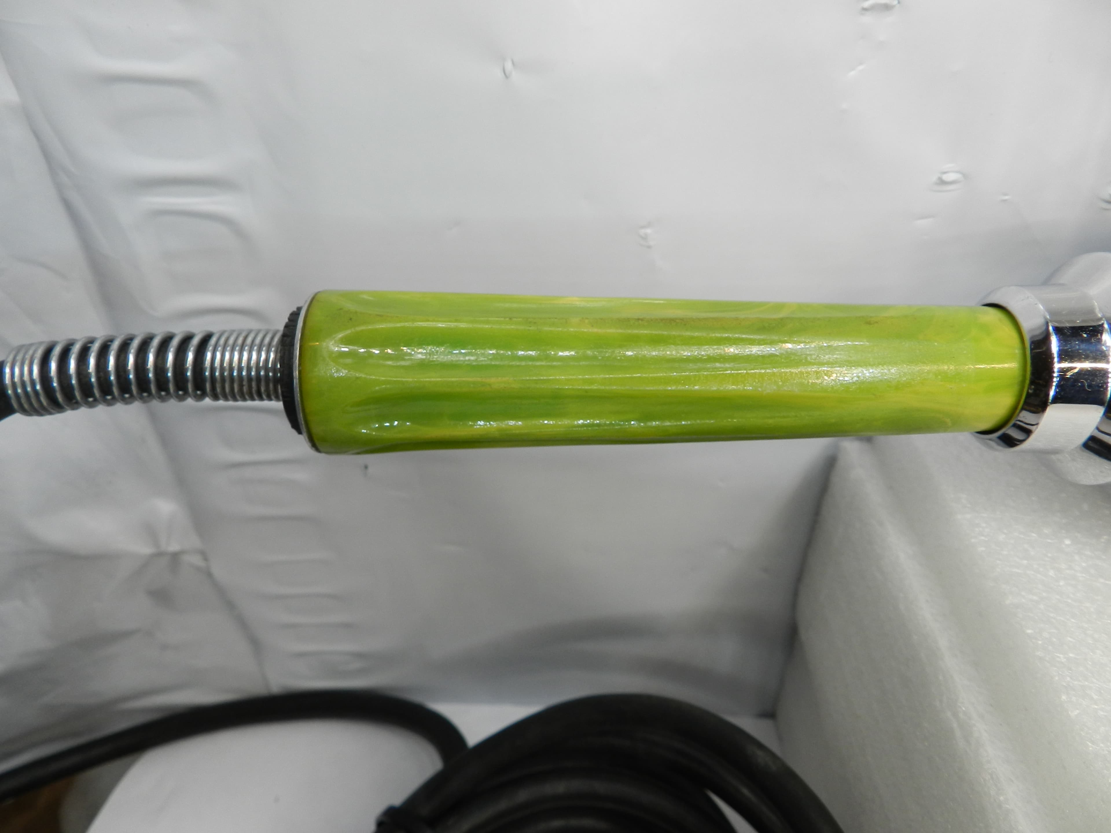 Vintage Thermo Roller Heated Massage Roller with Green Lucite Handles  (O36S) - Thumbnail 3