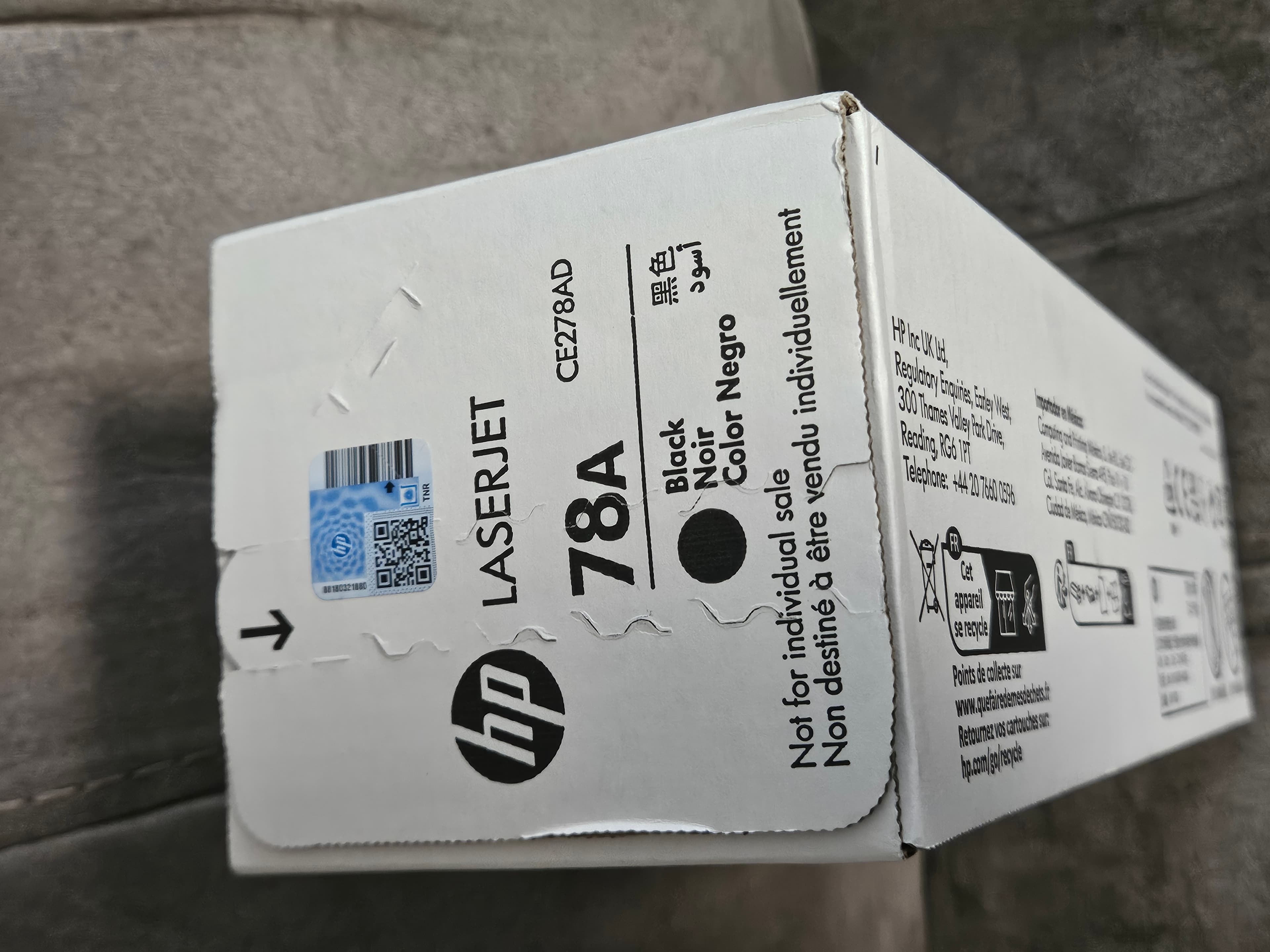 HP LaserJet 78A Black Toner Cartridge CE278AD