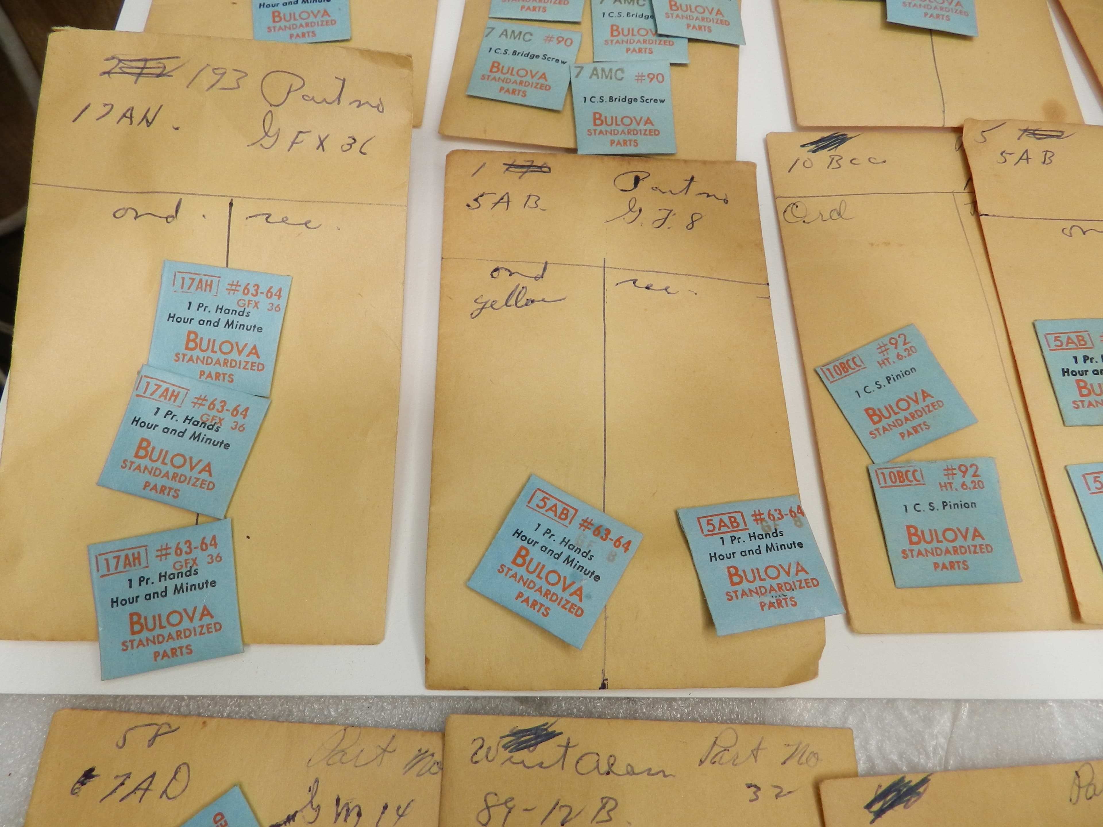 Vintage New Old Stock Watchmaker Bulova Standardized Parts Mixed 90pcs  (O38J) - Thumbnail 8