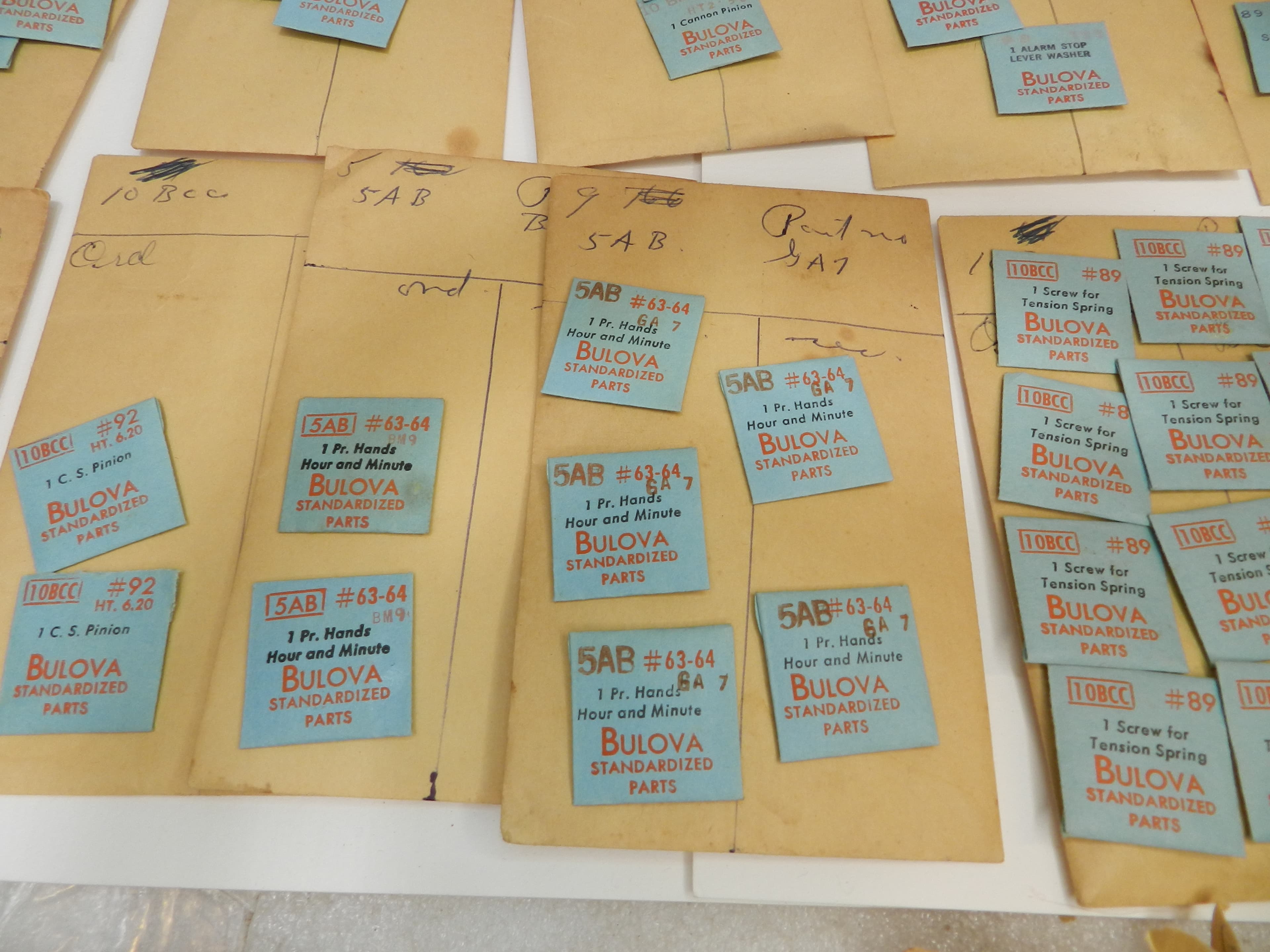 Vintage New Old Stock Watchmaker Bulova Standardized Parts Mixed 90pcs  (O38J) - Thumbnail 10