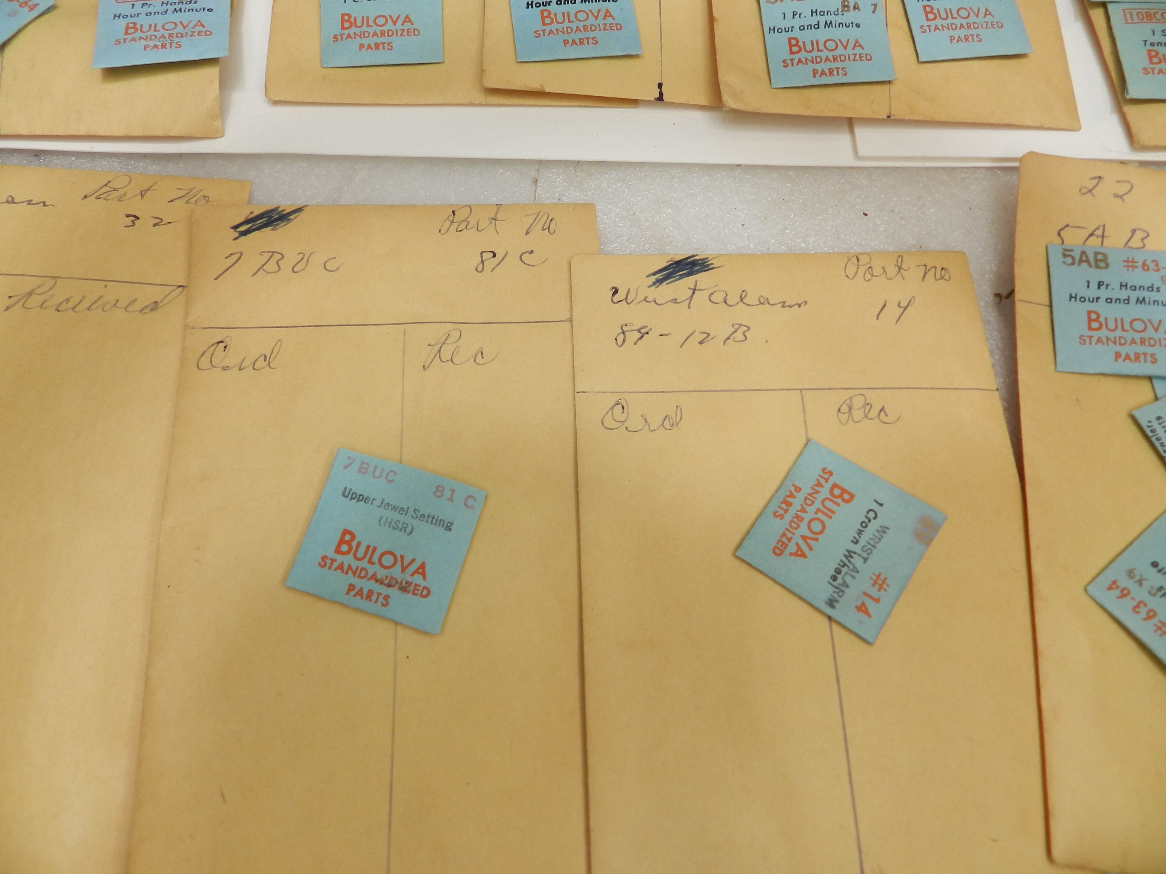 Vintage New Old Stock Watchmaker Bulova Standardized Parts Mixed 90pcs  (O38J) - Thumbnail 5