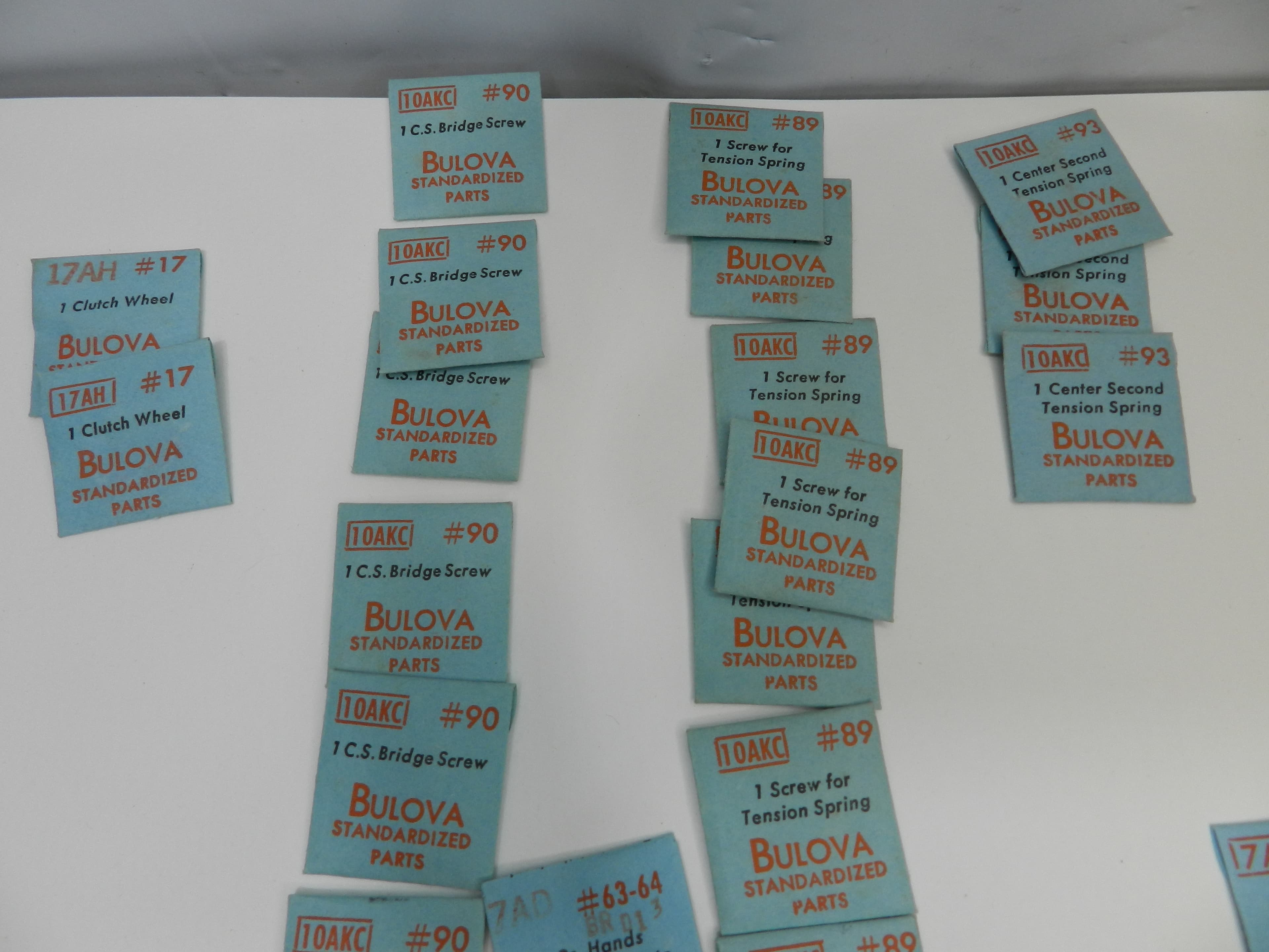 Vintage New Old Stock Watchmaker Bulova Standardized Parts Mixed 125 pcs  (O39J) - Thumbnail 4