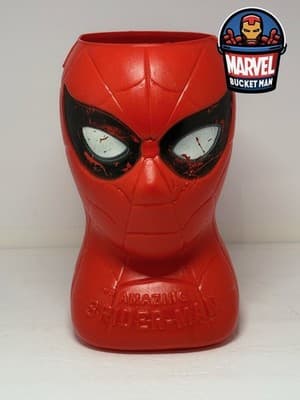 Marvel Spider-Man Halloween Candy Popcorn Bucket From 1979 - Cool Display Item!