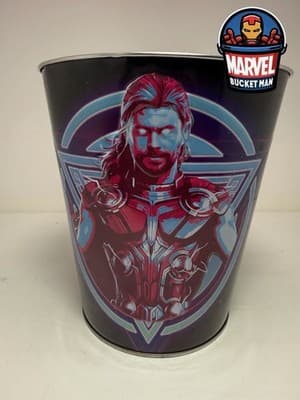 Marvel Thor Love and Thunder Popcorn Bucket Tin Movie Theater Cinema