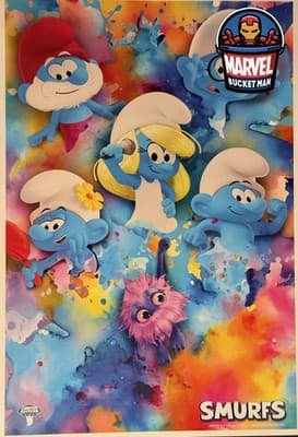 Smurfs Movie Theater 12x18 Promo Poster - Free Mystery Poster w/Purchase