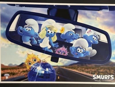 Smurfs Movie Theater 12x18 Promo Poster - Free Mystery Poster w/Purchase
