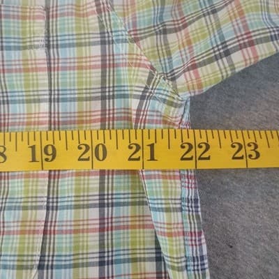 Cinch Long Sleeve Shirt Men's Size S Green & Yellow Check Plaid Western Cowboy - Thumbnail 8