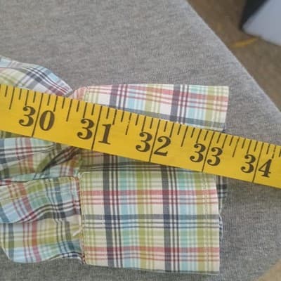 Cinch Long Sleeve Shirt Men's Size S Green & Yellow Check Plaid Western Cowboy - Thumbnail 10