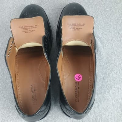 Florsheim Brookside Wingtip Oxford Men's 10.5 Genuine Leather Sleek Dress Shoe - Thumbnail 3
