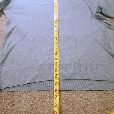 Northwest Blue Sweater Quarter Button Up Mens XL Gray Poetcore outfit - Thumbnail 6