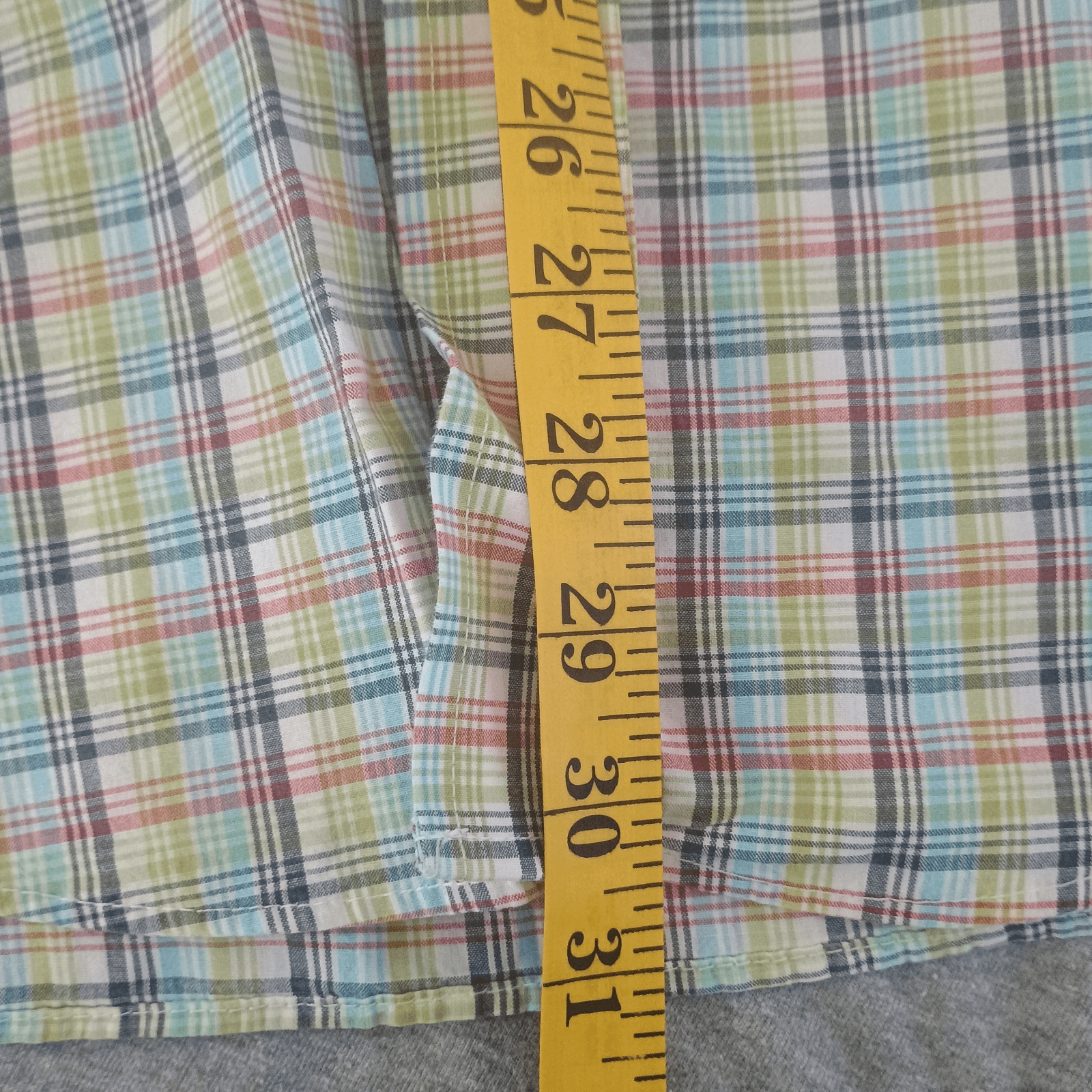 Cinch Long Sleeve Shirt Men's Size S Green & Yellow Check Plaid Western Cowboy - Thumbnail 9