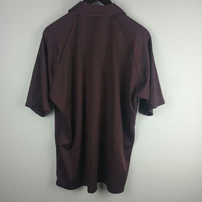Vintage Carina Ford Polo Shirt Mens XL Brown Polka Dot Short Sleeve USA Made - Thumbnail 4