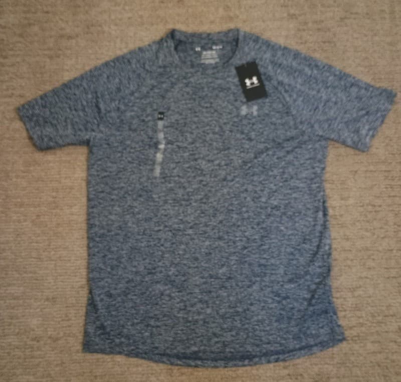 Under Armour Men's Tech 2.0 Short-Sleeve Performance Tee, Blue Heather - Thumbnail 2