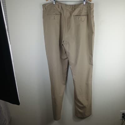 Adidas Men's Climalite Performance Golf Pants Size 40x34 Brown Tan Stretch - Thumbnail 5