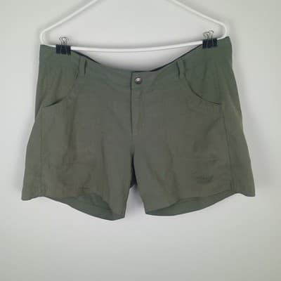 Patagonia Happy Hike Shorts Womens Size 14 W's Green Performance Stretch
