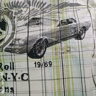 The DKNY Jeans Rock & Roll Button Down Plaid Shirt in Size Medium - Thumbnail 6