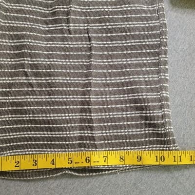 ONIA Towel Terry Shorts Men's Medium Gray Brown White Striped - Thumbnail 7