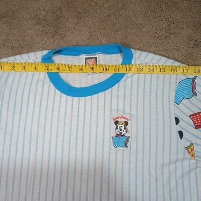 Vintage Disney Mickey Mouse striped nightgown sweet dreams unlimited - Thumbnail 5