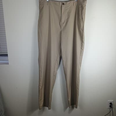 Adidas Men's Climalite Performance Golf Pants Size 40x34 Brown Tan Stretch - Thumbnail 2