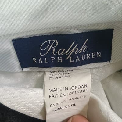 Ralph Ralph Lauren Pants Mens 34x30 Comfort Flex Ultra Flex Flat Front Business - Thumbnail 7