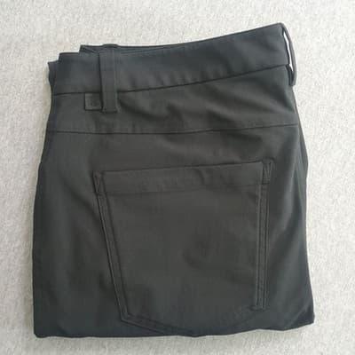 Lululemon ABC Classic Fit Pants Mens 34X28 Black 5 Pocket Casual Chino Preppy