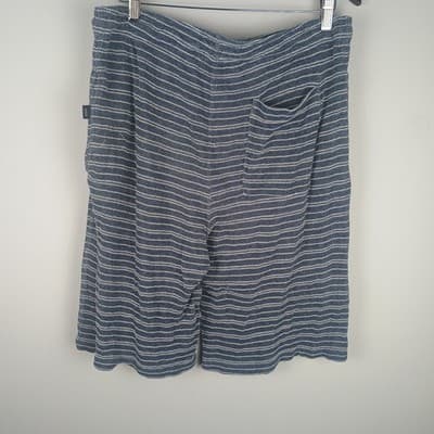 ONIA Towel Terry Shorts Men's Medium Blue White Striped - Thumbnail 3