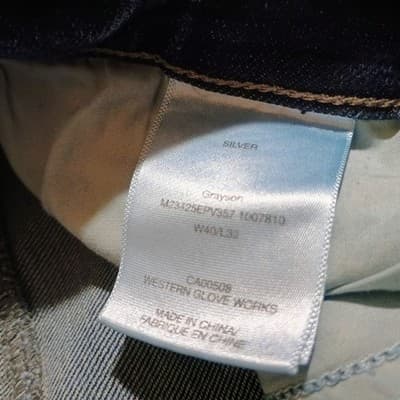 Silver Jeans Co Mens 40X32 Grayson Classic Fit Straight Leg - Thumbnail 9