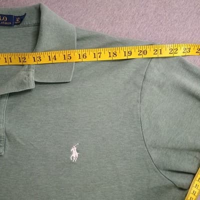 Polo Ralph Lauren Polo Mens LT Green Short Sleeve Knitted Shirt White Pony - Thumbnail 7