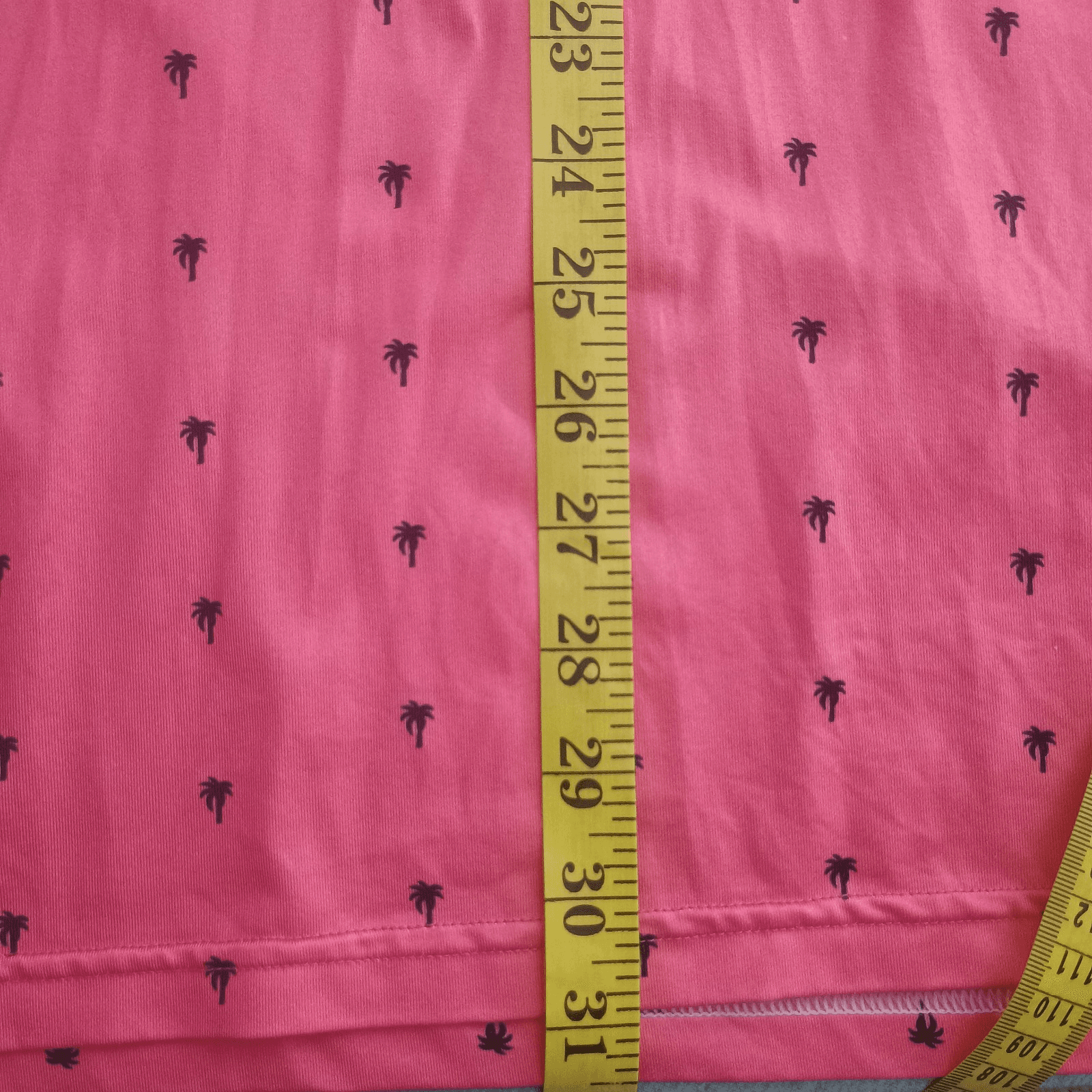Handsome Bogey Performance Golf Jersey Mens Large Pink & Palm Trees Stretchy - Thumbnail 7