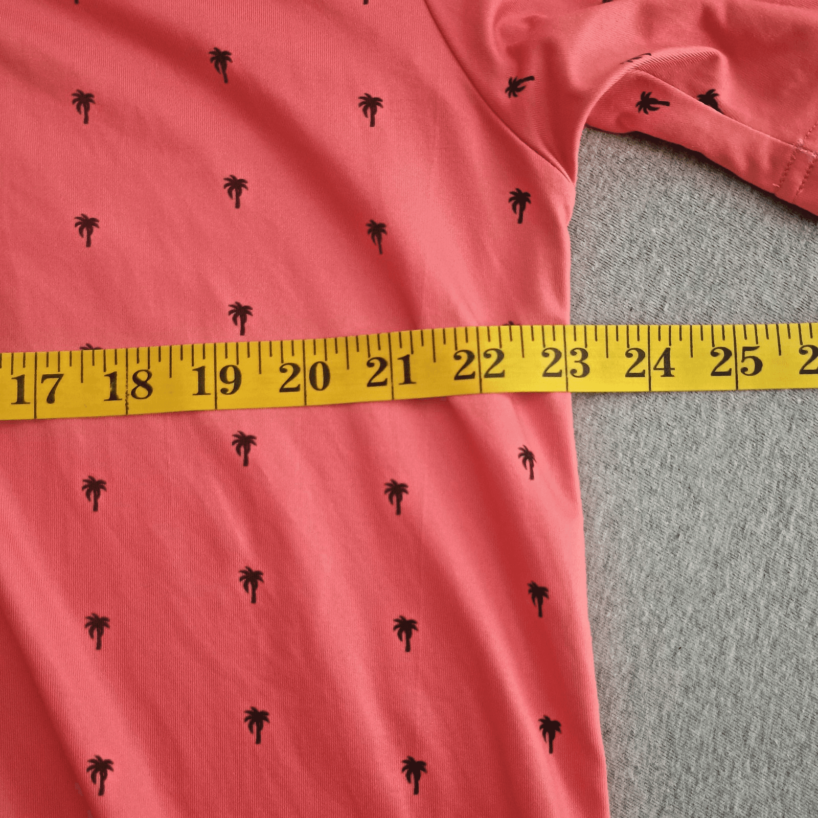 Handsome Bogey Performance Golf Jersey Mens Large Pink & Palm Trees Stretchy - Thumbnail 6