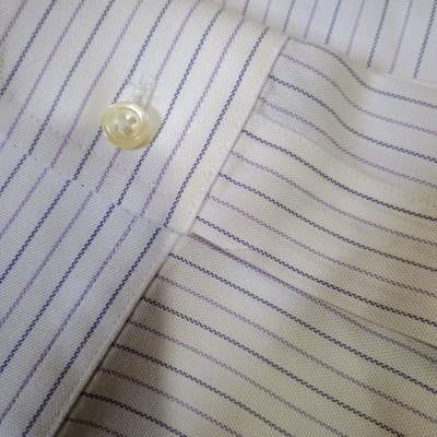 Jos A Bank Traveler's Shirt 16 35 Button Up Long Sleeve Dress Shirt Pin Striped - Thumbnail 3