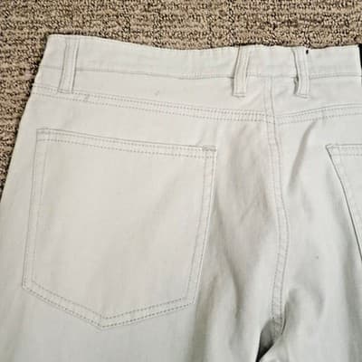 New American Tall Carman Jeans Mens Jeans 33x34.5 Tapered Fit Light Gray Stretch - Thumbnail 7