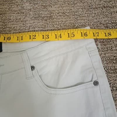 New American Tall Carman Jeans Mens Jeans 33x34.5 Tapered Fit Light Gray Stretch - Thumbnail 9