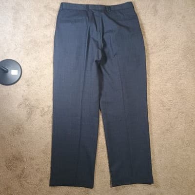 Unbranded Wool Dress Trousers Pants Men's 35x 29 1/2 Black Bottoms 100% Wool - Thumbnail 4