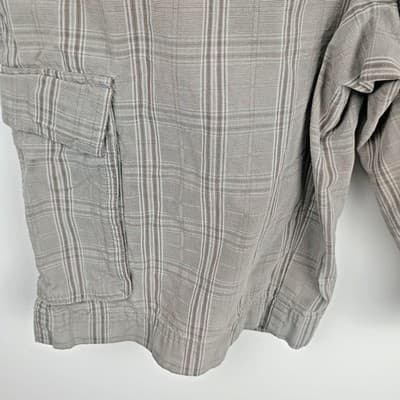 Patagonia Cargo Shorts Men's 30X11 Grey Plaid Organic Cotton - Thumbnail 3