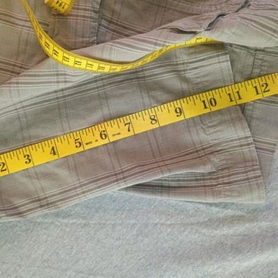 Patagonia Cargo Shorts Men's 30X11 Grey Plaid Organic Cotton - Thumbnail 11