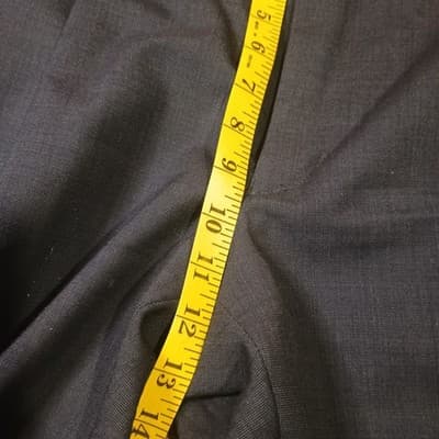 Unbranded Wool Dress Trousers Pants Men's 35x 29 1/2 Black Bottoms 100% Wool - Thumbnail 8