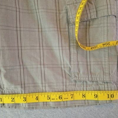 Patagonia Cargo Shorts Men's 30X11 Grey Plaid Organic Cotton - Thumbnail 12