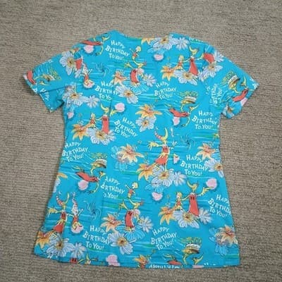 Dr. Seuss Happy Birthday to You Womens Small Cherokee Scrubs Tooniforms - Thumbnail 3