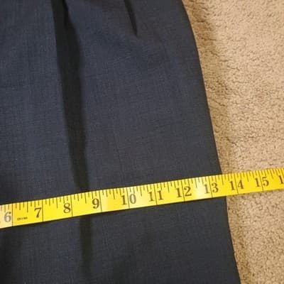 Unbranded Wool Dress Trousers Pants Men's 35x 29 1/2 Black Bottoms 100% Wool - Thumbnail 11