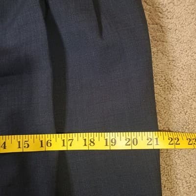 Unbranded Wool Dress Trousers Pants Men's 35x 29 1/2 Black Bottoms 100% Wool - Thumbnail 10
