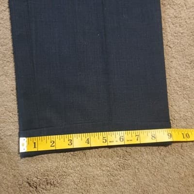 Unbranded Wool Dress Trousers Pants Men's 35x 29 1/2 Black Bottoms 100% Wool - Thumbnail 13