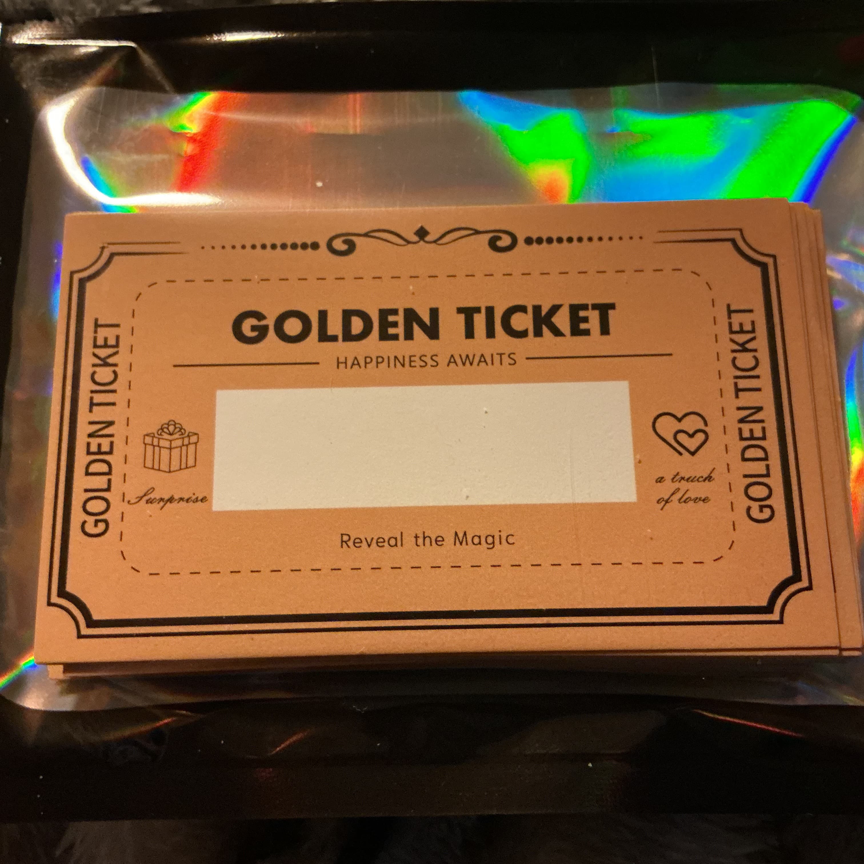 ★ Golden Ticket Scratch Off Cards – 25 Small Business Pack