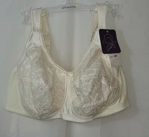 Aviana Soft Cup Lace Bra 38E #2352 Candle Light New Free Shipping