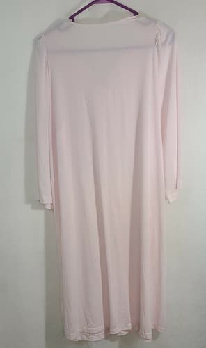 Shadowline Vintage Light Pink Peignoir Robe Large - Thumbnail 3