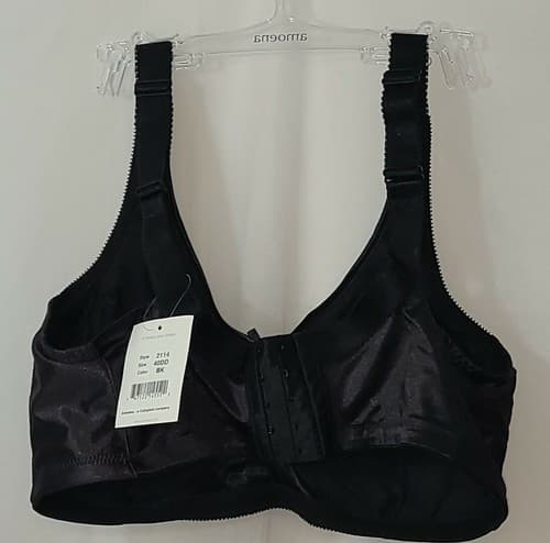 Amoena Mastectomy Bra 40DD #2114 Black New Free Shipping - Thumbnail 3